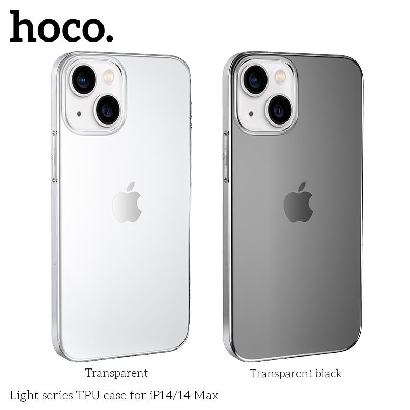 Hoco Mobile Back Cover With Light Cover Light Series Clear For