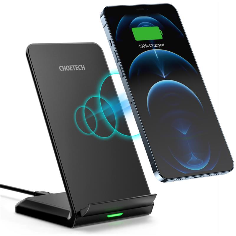 Choetech 15W Dual-Coil Fast Wireless Charging Stand