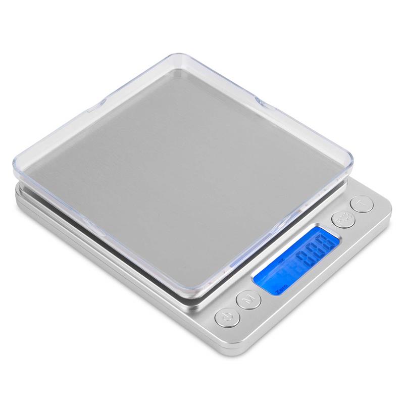 Mafiti Mini Digital Kitchen & Jewelry Grams Weight Scale with LCD Display(Battery no Include), Silver.