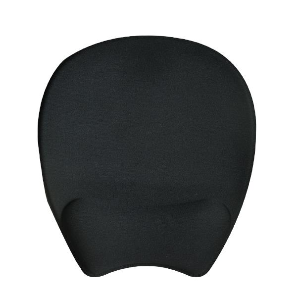 iCAN Mousepad w/ Wrist Rest, Cooling Gel, Non-Skid Back, Black