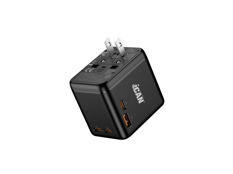 iCAN OL-F01-3C1A 17.5W 4-Port Universal Travel Adapter with 3C1A