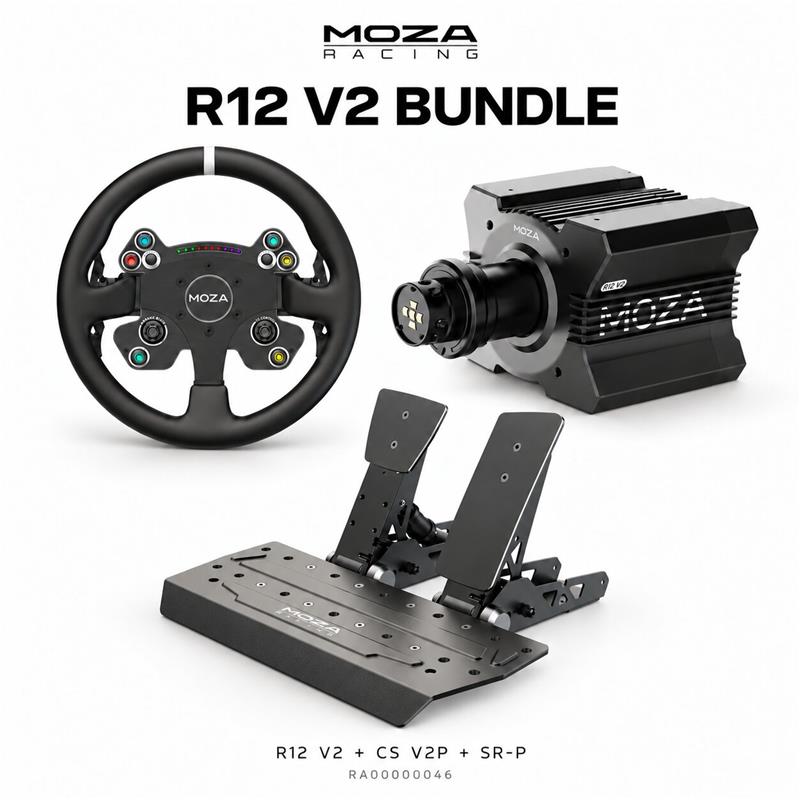 MOZA R12 V2 Bundle (R12 V2+CS V2P+SRP)