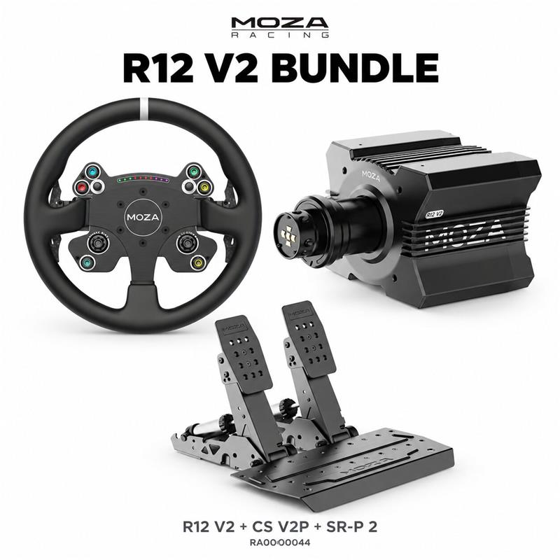 MOZA R12 V2 Bundle (R12 V2+CS V2P+SRP2)