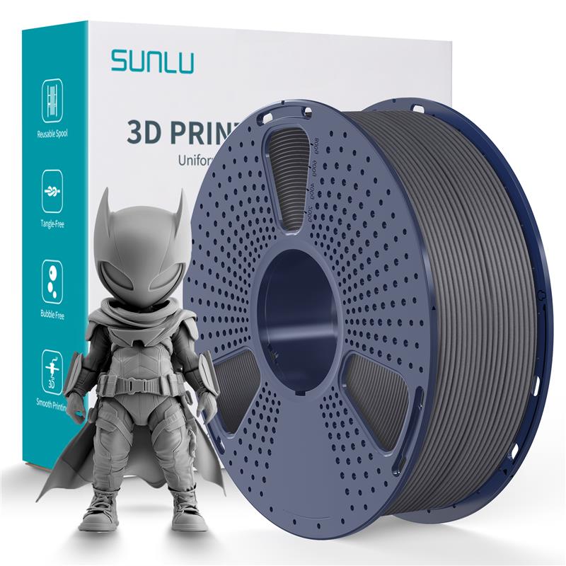 Sunlu 1.75mm, 1kg/spool, PLA meta filament (Grey)