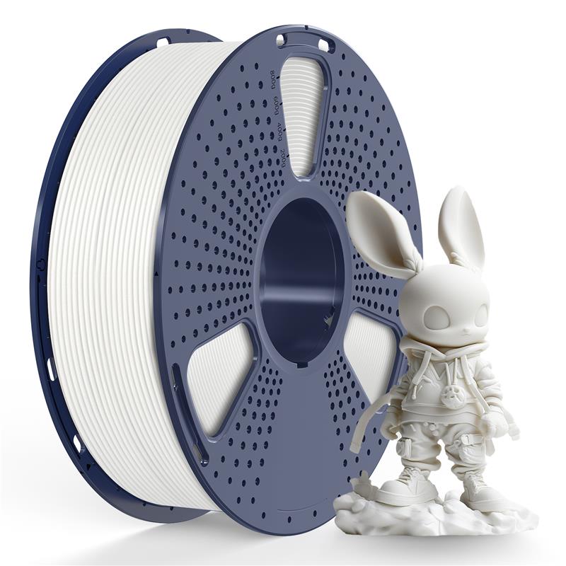 Filament méta PLA Sunlu 1,75 mm, 1 kg/bobine (blanc)