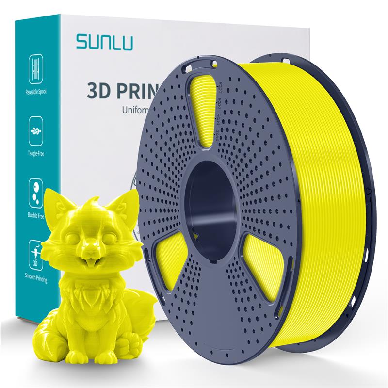 Sunlu 1.75mm, 1kg/spool, PETG filament (Yellow)