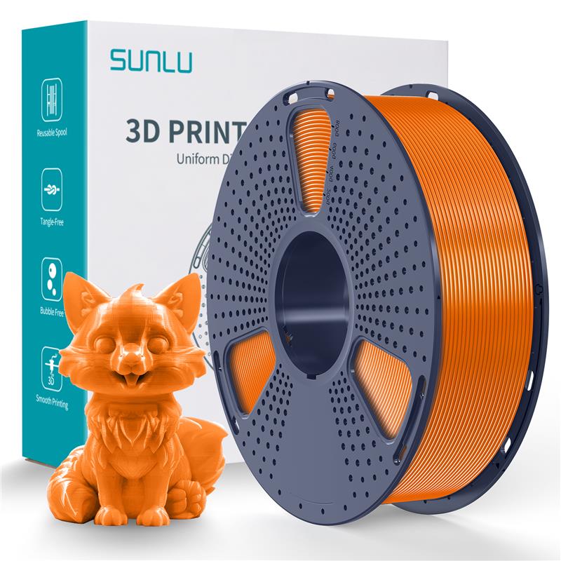 Sunlu 1.75mm, 1kg/spool, PETG filament (Orange)