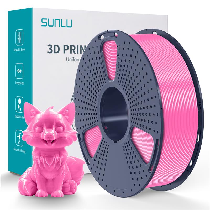 Sunlu 1.75mm, 1kg/spool, PETG filament (Pink)