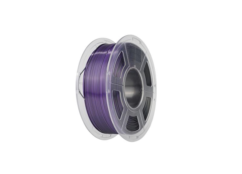 Sunlu 1.75mm, 1kg/spool, Silk PLA+ Dual Color filament (Black Purple)