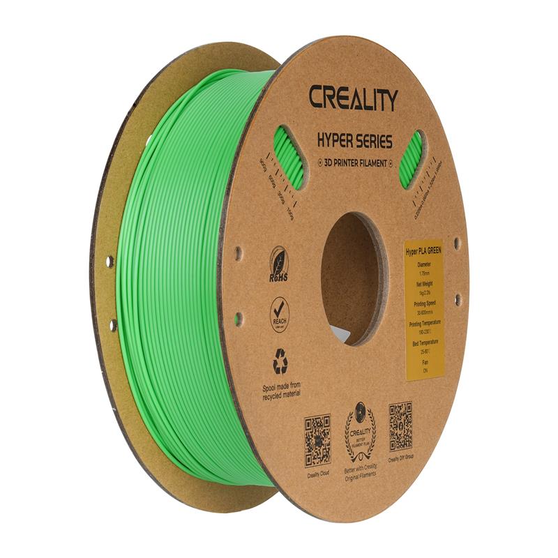 Creality Hyper Series PLA 3D Printing Filament 1kg, 1.75mm, Green
