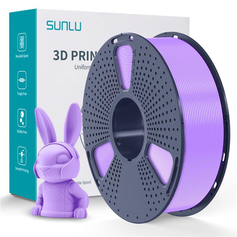 Sunlu 1.75mm, 1kg/spool, PLA meta filament (Taro Purple)