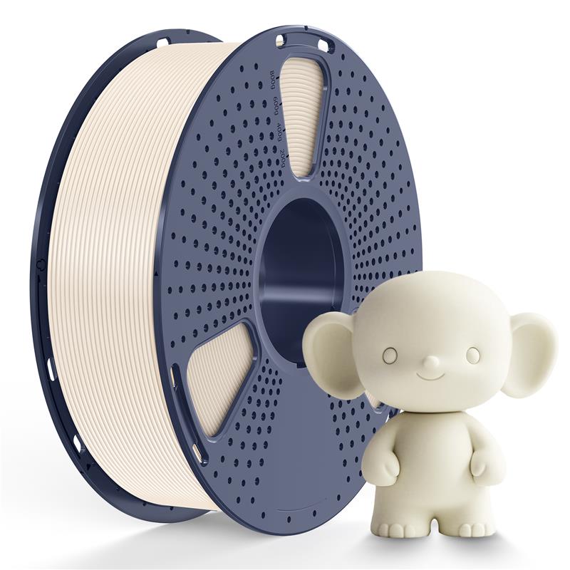 Filament méta PLA Sunlu 1,75 mm, 1 kg/bobine (blanc crème)