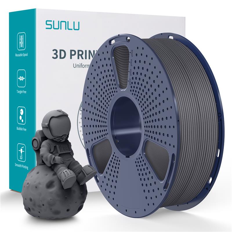 Sunlu 1.75mm, 1kg/spool, PLA Matte (Grey)