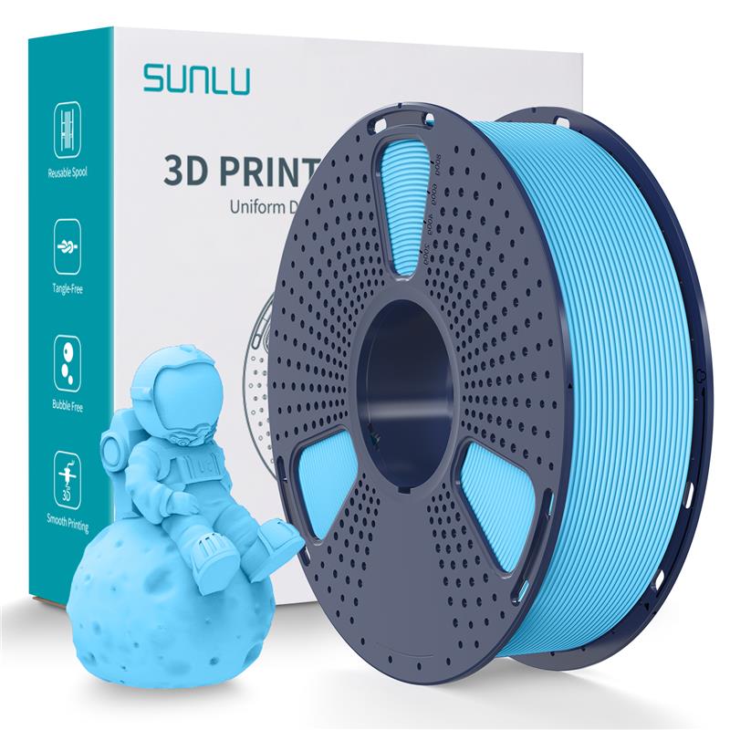 Sunlu 1.75mm, 1kg/spool, PLA Matte (Light Blue)