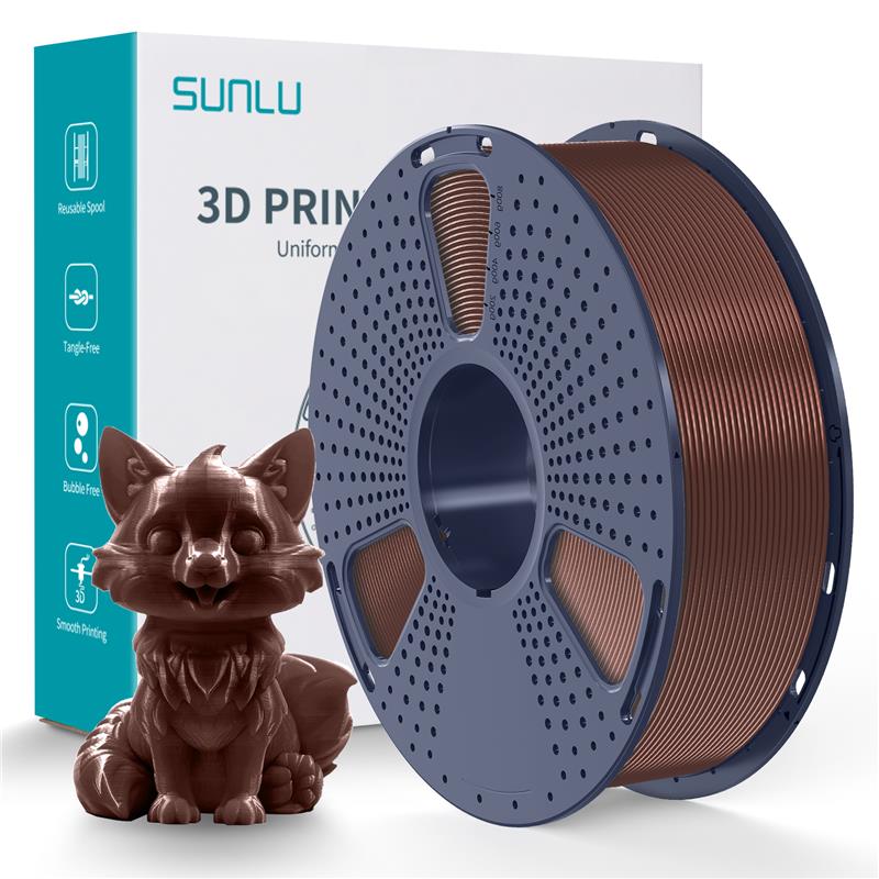 Sunlu 1.75mm, 1kg/spool, PETG filament (Chocolate)