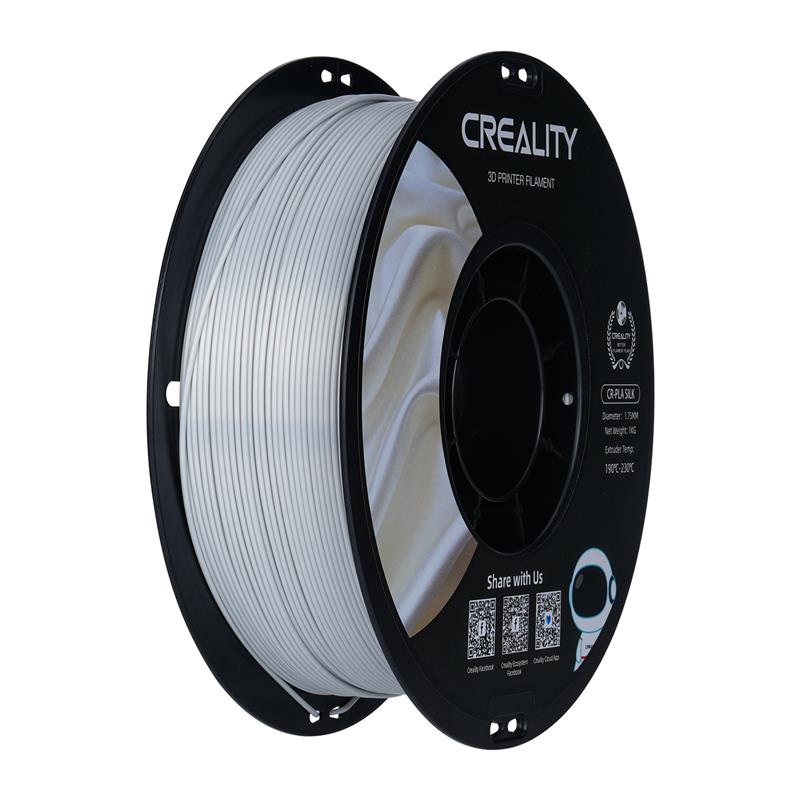 Filament PLA Creality CR-Silk 1,0 kg 1,75 mm, argent