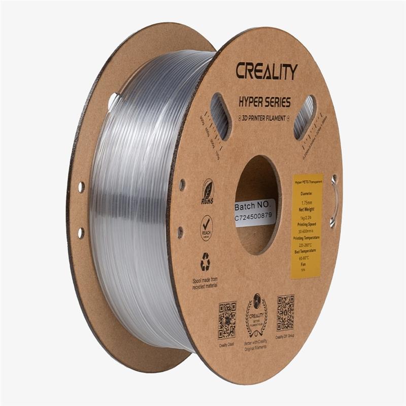 Creality Hyper-PETG Filament 1.0Kg 1.75mm, Transparent