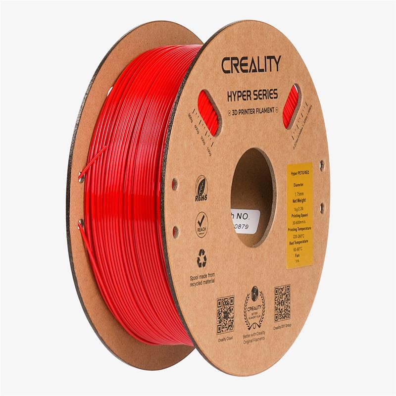 Creality Hyper-PETG Filament 1.0Kg 1.75mm, Red