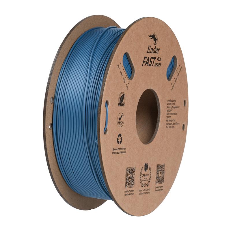 Filament PLA rapide Creality Ender, 1,0 kg, 1,75 mm, 300 mm/s, gris