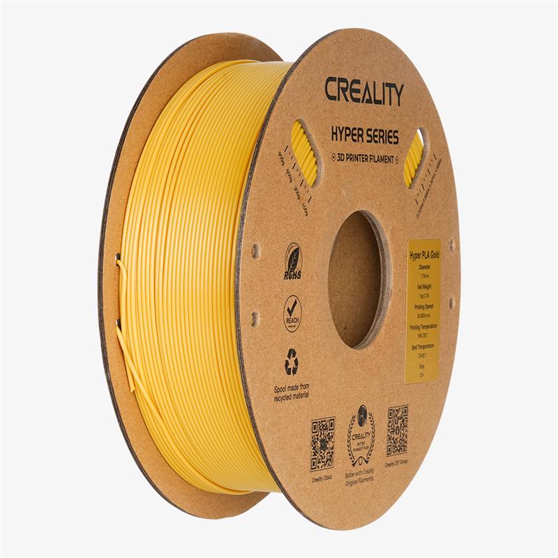 Creality Hyper Series PLA 3D Printing Filament, 1kg, 1.75mm, Gold