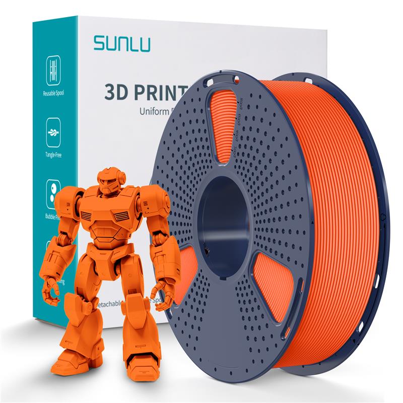 Sunlu 1.75mm, 0.9kg/spool, ABS filament (Orange)