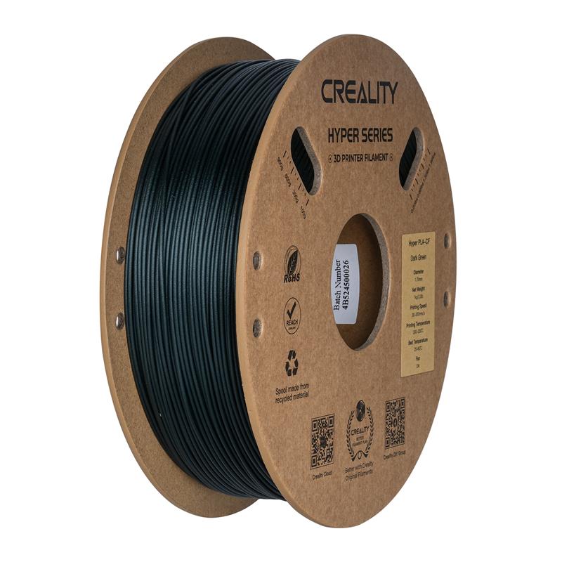 Filament d'impression 3D Creality Hyper PLA-CF 1 kg, 1,75 mm, vert foncé