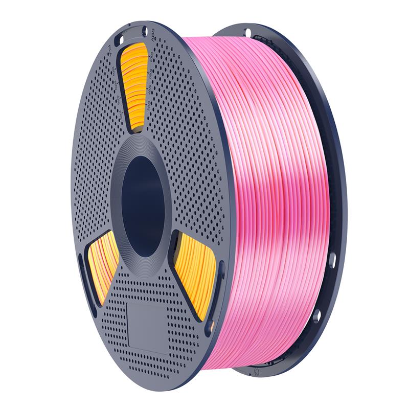 Filament Sunlu Silk PLA+ bicolore, or rose