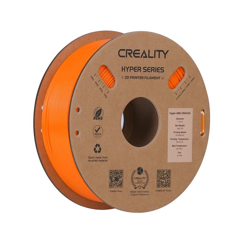 Creality Hyper Series ABS 3D Printing Filament 1kg, 1.75mm, Orange