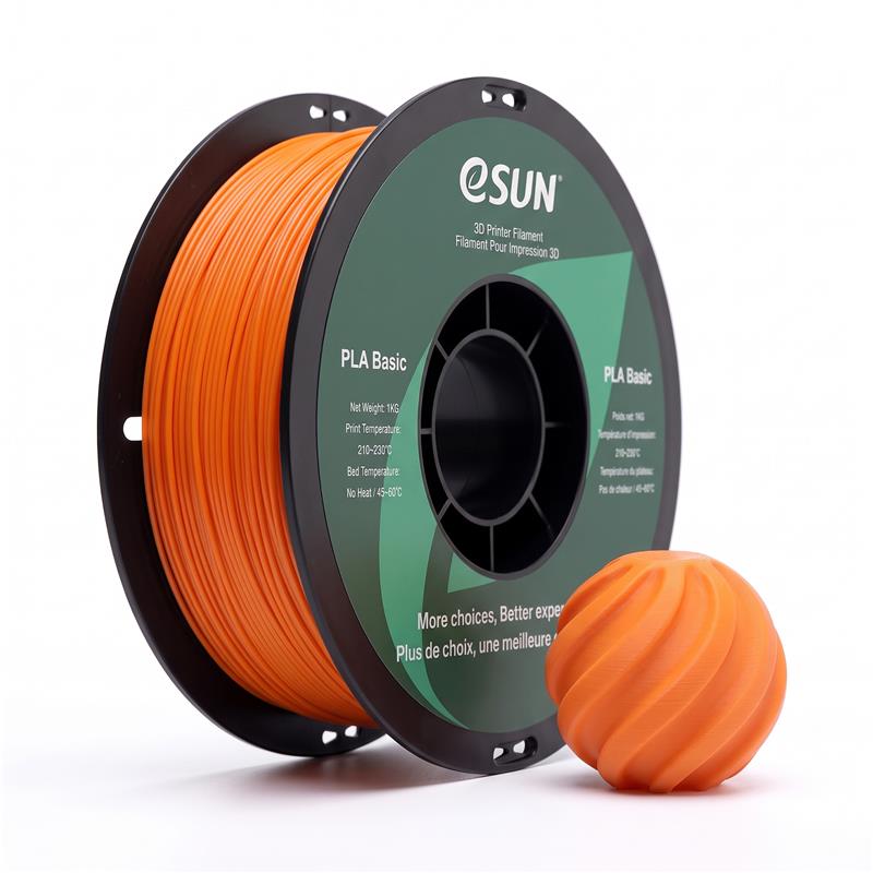 eSUN PLA Basic 3D Printing Filament 1kg, 1.75mm, Orange
