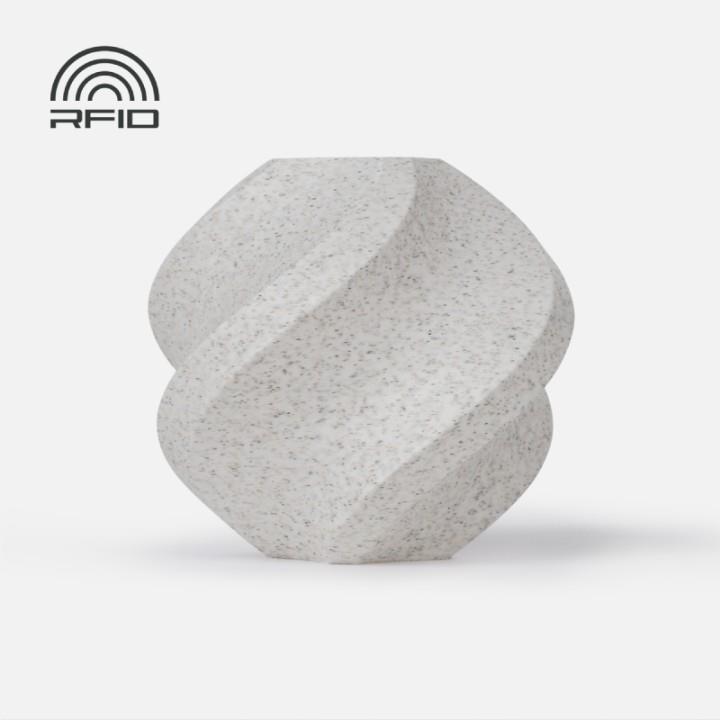 Bambu Lab PLA Marble Filament, White Marble