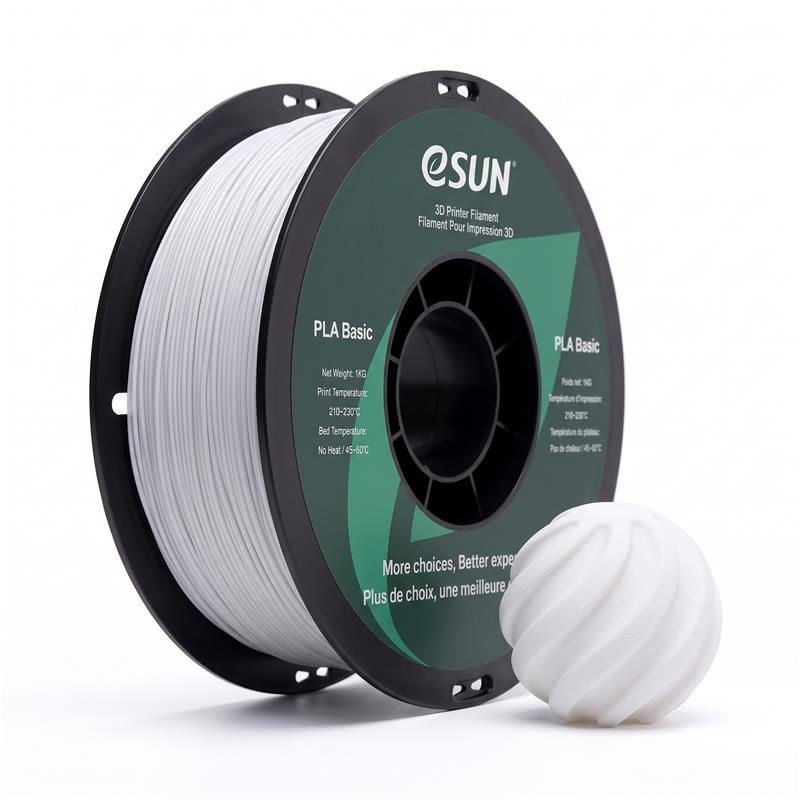 eSUN PLA Basic 3D Printing Filament 1kg, 1.75mm, Cold White