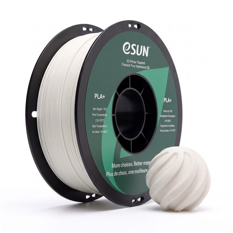 eSUN PLA+ 3D Printing Filament 1kg, 1.75mm, White