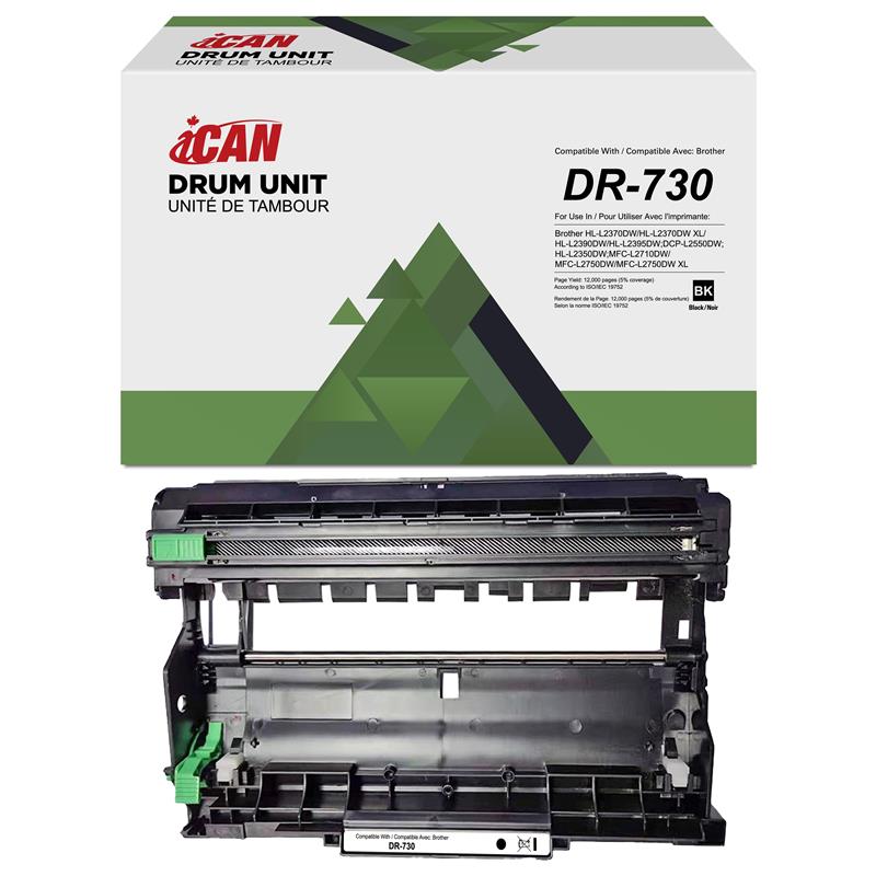 iCAN Compatible Brother DR-730 Black Drum Unit