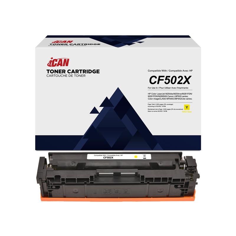 iCan Compatible HP CF502X Yellow Toner Cartridge