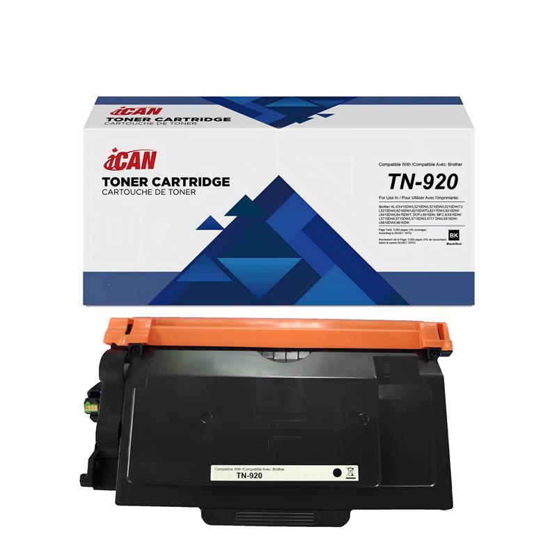 Cartouche de toner noire Brother TN920 compatible iCAN avec puce