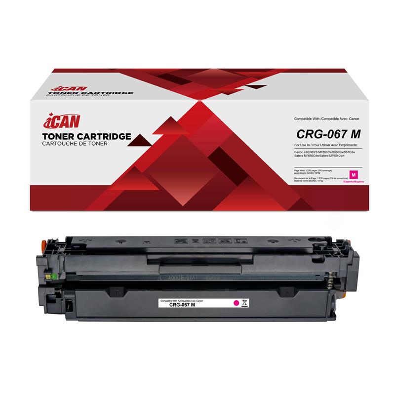 iCAN Compatible Canon 067 Magenta Toner Cartridge