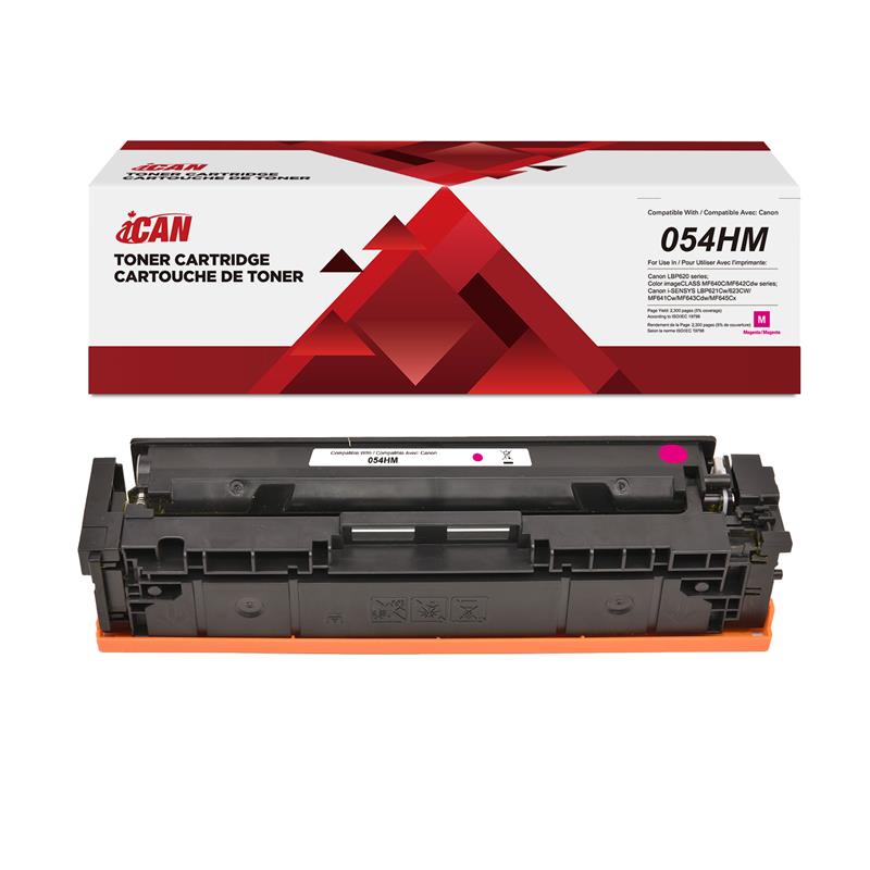 Cartouche de toner magenta Canon 054H compatible iCAN