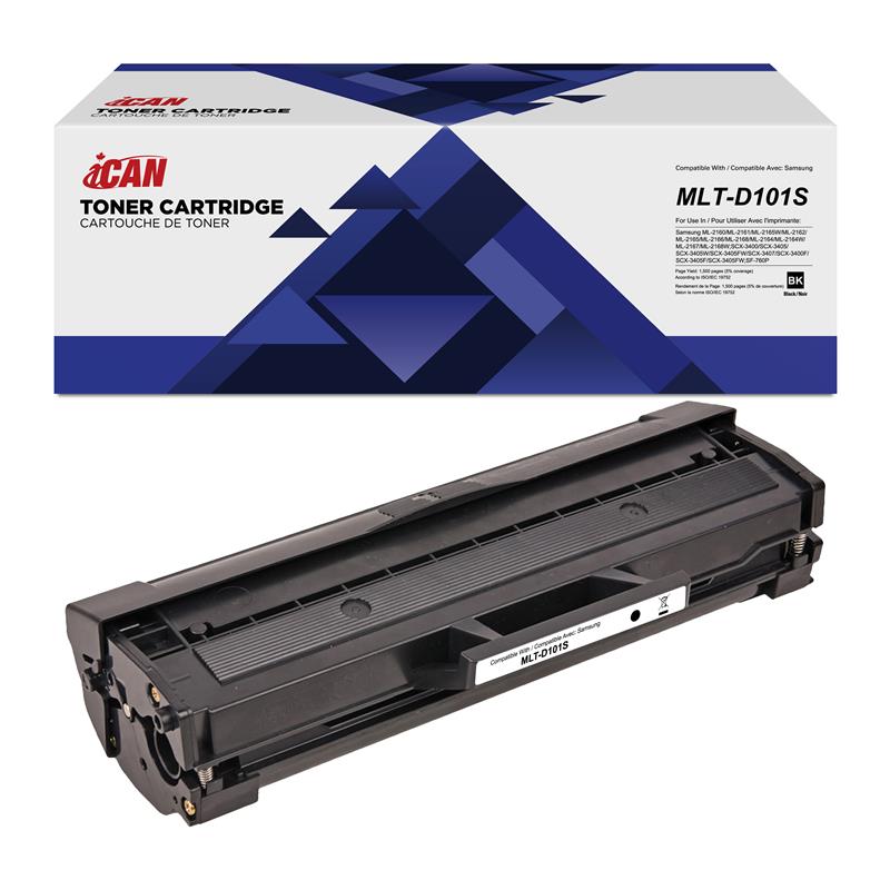 iCAN Compatible Samsung MLT-D101S Black Toner Cartridge