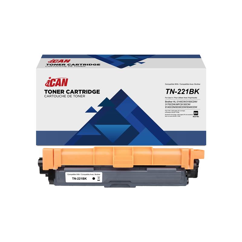 iCAN Compatible Brother TN221BK Black Toner Cartridge