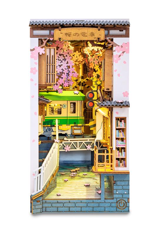 ROKR 3D Wooden Puzzle,ROKR Rolife Sakura Densya (TGB01)