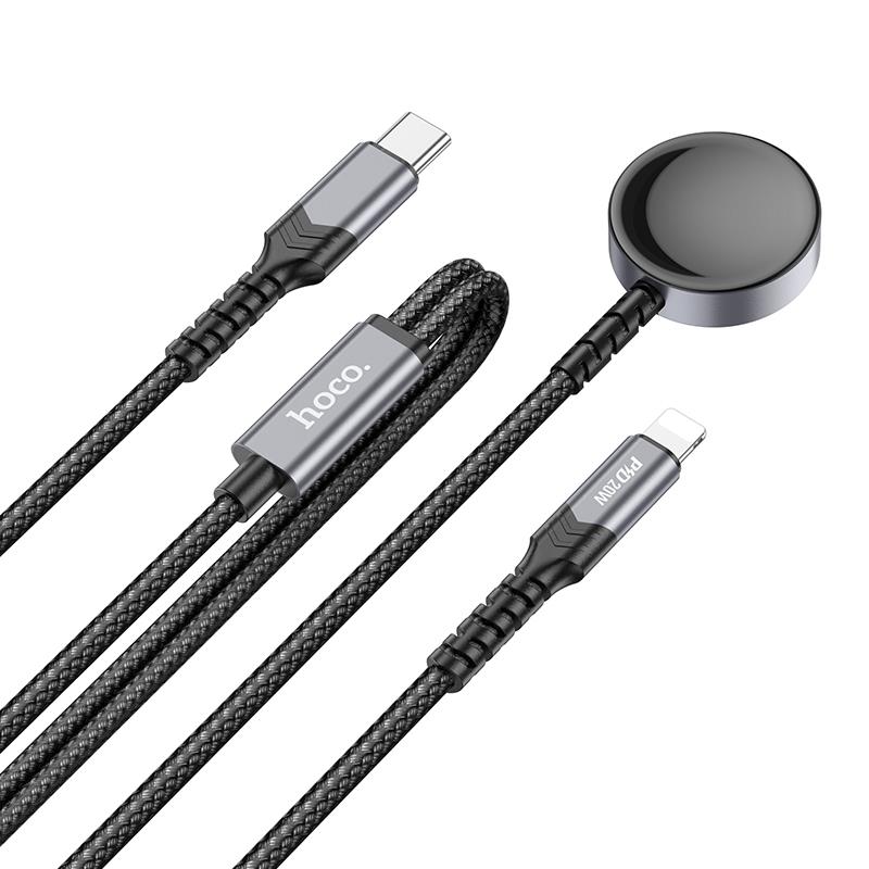 Câble de chargement 2-en-1 Hoco "CW54" iP+iWatch