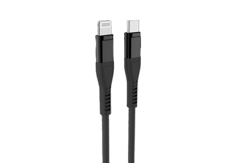 iCAN MFi Type-C Male to Lightning Male Cable, 27W, 4ft