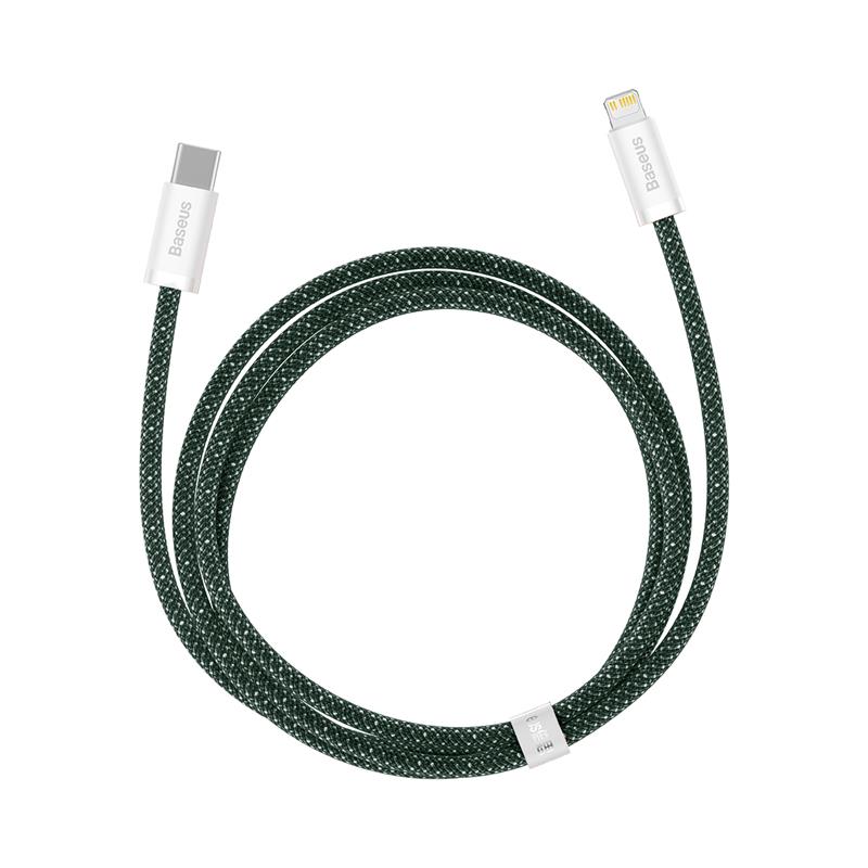 Baseus Câble de données et charge rapide USB Type-C vers iP, 20W, 1m, Vert