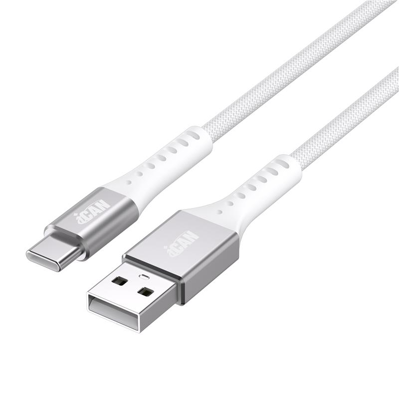 Câble iCAN USB 2.0 Type-A Mâle vers Type-C Mâle, 15W, 6 pieds(Open Box)
