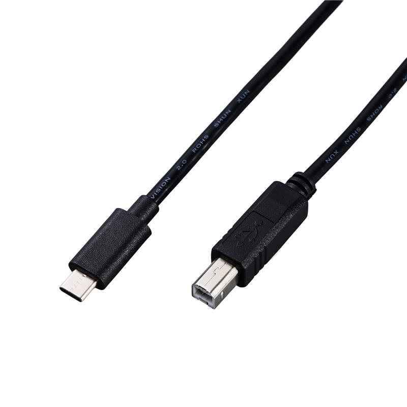 iCAN USB 2.0 Type-C Male to Type-B Male Cable, 15ft