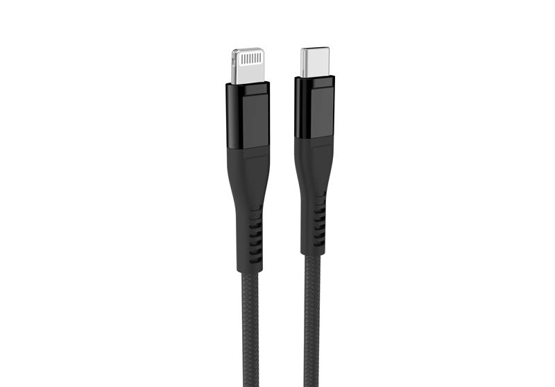 Câble iCAN MFi Type-C Mâle vers Lightning Mâle, 27W, 6 pieds