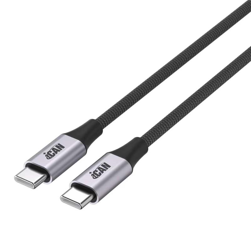 iCAN USB 2.0 Type-C Male to Type-C Male Cable, 240W, 3ft
