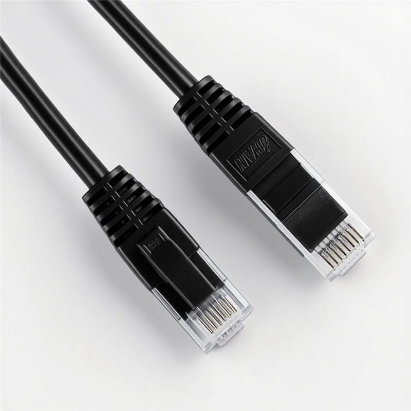 iCAN CAT6A Super Slim Ethernet Cable, 10Gbps 550MHz, 28AWG 25FT, Black