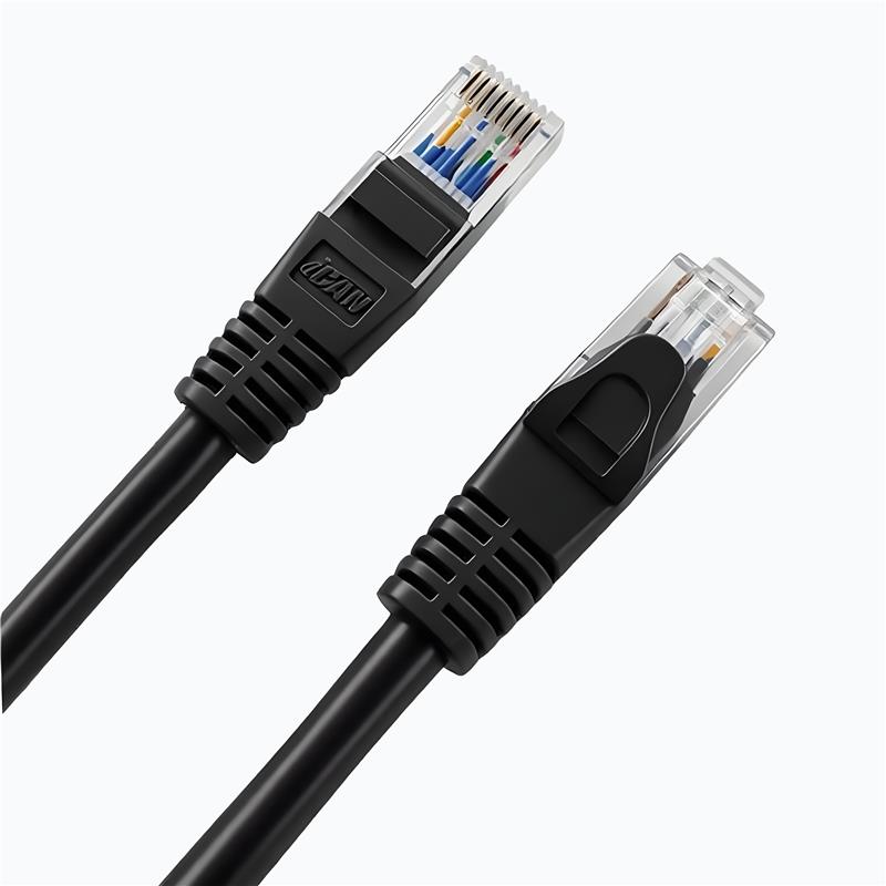 iCAN CAT6 High Speed Ethernet Cable,1000Mbps 26AWG, 5FT, Black