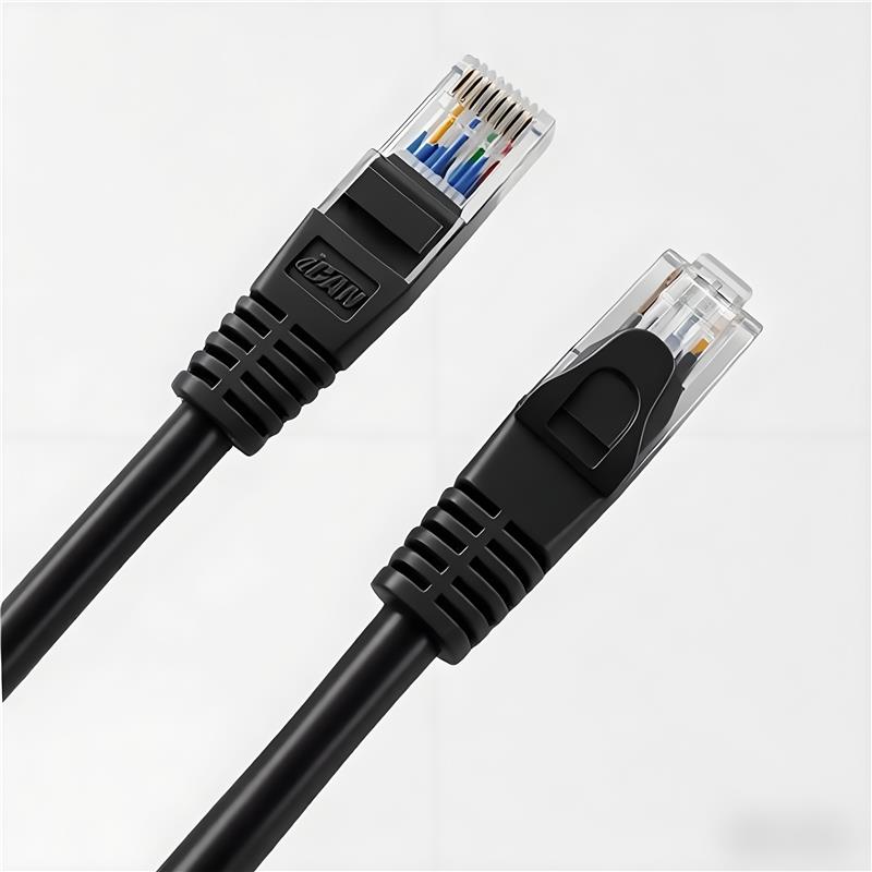 iCAN CAT6 High Speed Ethernet Cable,1000Mbps 26AWG, 2FT, Black